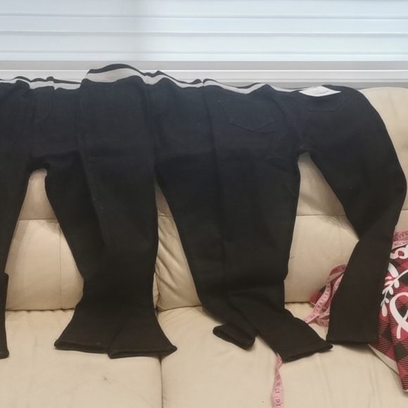 black fleece jeans - Picture 2 of 7